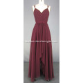 Burgandy Long Formal Dresses Celebrity Prom Dresses